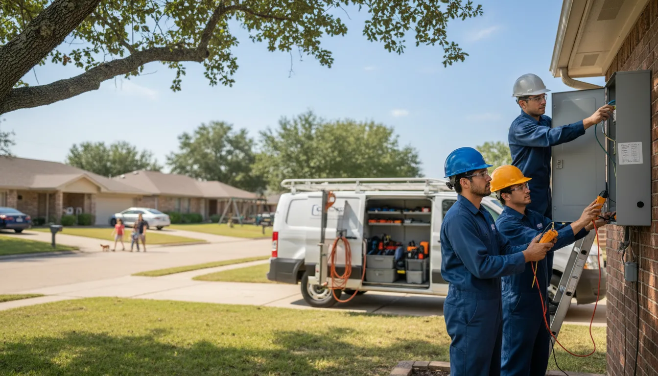 Certified electrician providing emergency electrical services in Marshalltown, IA
